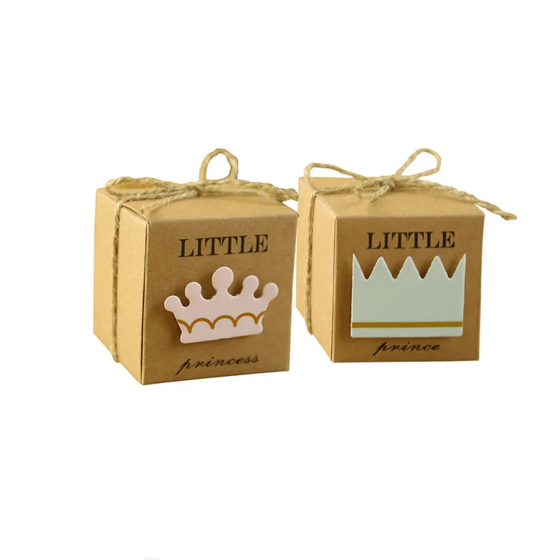 New 1PC European Gift Box Wedding Candy Box Kraft Gift Bag Baby Shower Boy Girl Happy Birthday Party Decor Kids Gift Box