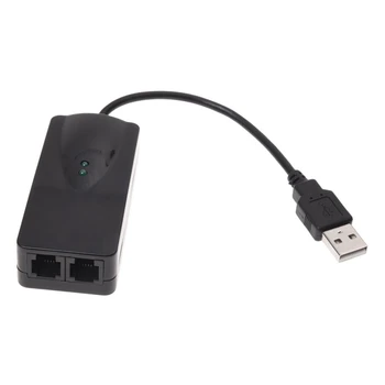 

2 Ports USB 56K External Dial Up Data Fax Modem V.90/92 For Win7 32 64 Bit XP