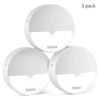 

3pcs Pack Body Infrared Sensing LED Night Light Energy Saving Induction Light Corridor Cabinet led Search Lamp Sensor Light