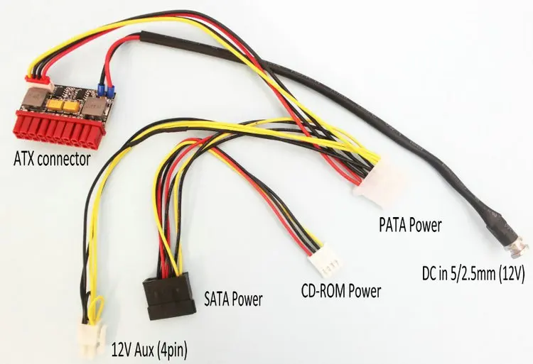 DC ATX PSU PICO-BOX DC 12 В 20PIN Pico ATX переключатель пиковый PSU MINI ITX DC для автомобиля ATX PC блок питания для ПК компьютера