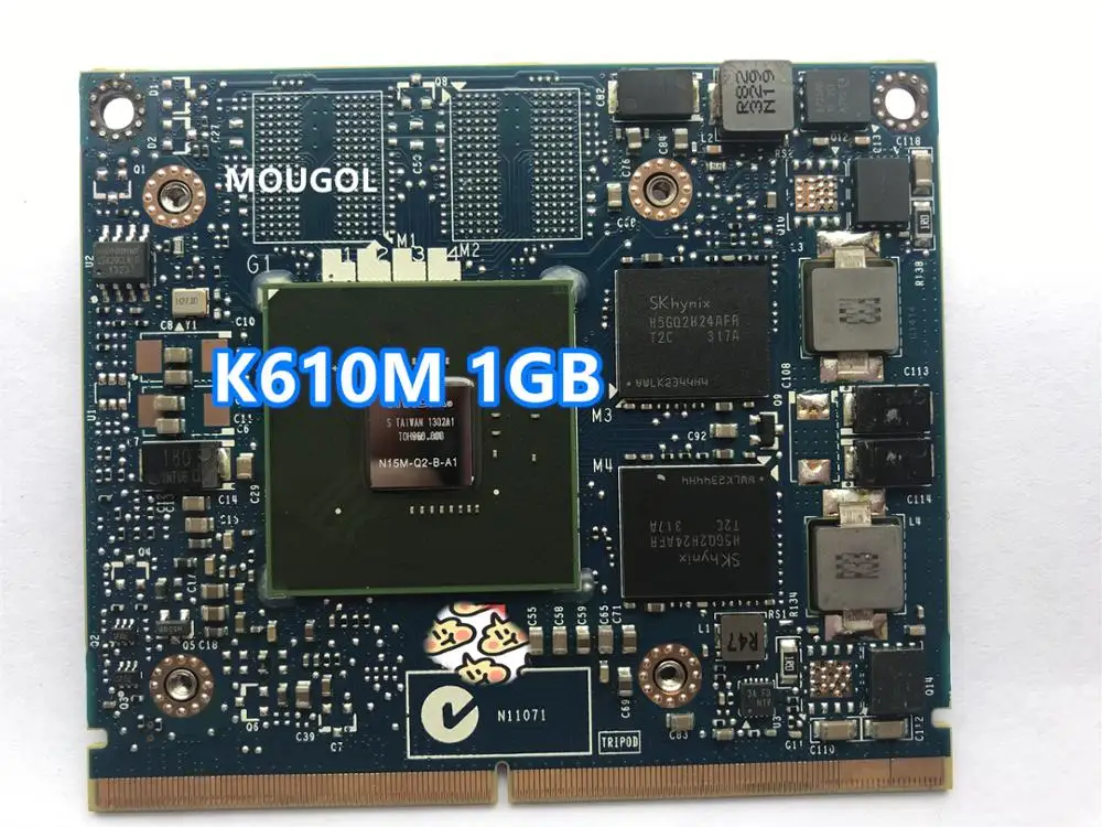 Оригинальная N15M Q2 B A1 видеокарта для HP ZBOOK 15 17 K610M 1GB K 610M графическая карта 100%