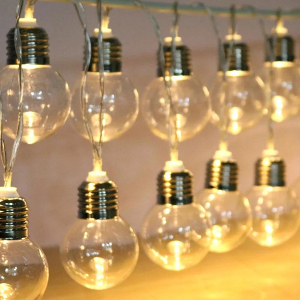 

2019 new 10 LED Light Bulb Modeling Decorative Lamp String Indoor Outdoor Room Wedding Arrangement Props String