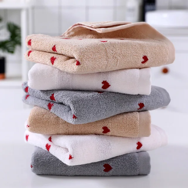  Pack of 4 Pure Cotton Towel Adult Household Facial Handkerchief 100% Cotton Towel Bath Soft Absorbe