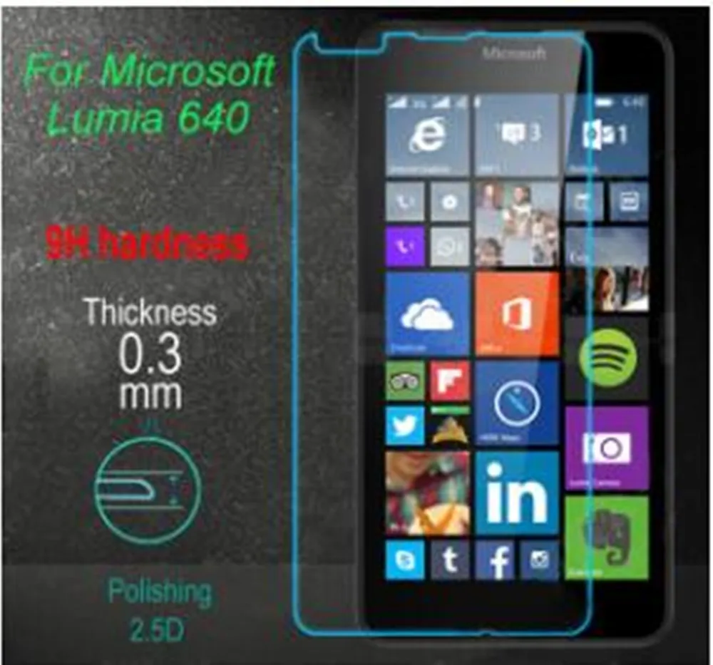 Закаленное стекло для Nokia Microsoft Lumia 640 XL 640XL N640 защита экрана с двумя SIM-картами