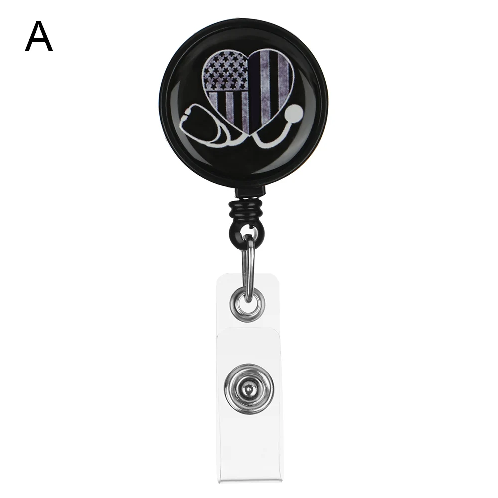 Retractable Nurse Badge Reel Nursing Name Badge Holder Funny