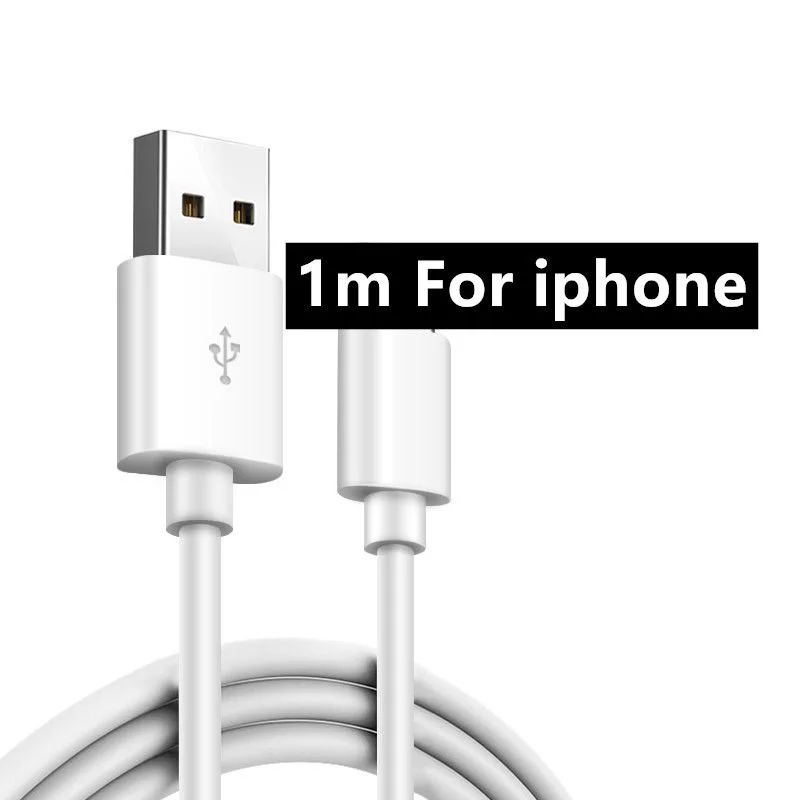 Быстрая зарядка 3,0 24 Вт Qualcomm QC 3,0 4,0 быстрое зарядное устройство USB портативное зарядное устройство для мобильного телефона iPhone samsung Xiaomi sony - Тип штекера: For iPhone  Cable