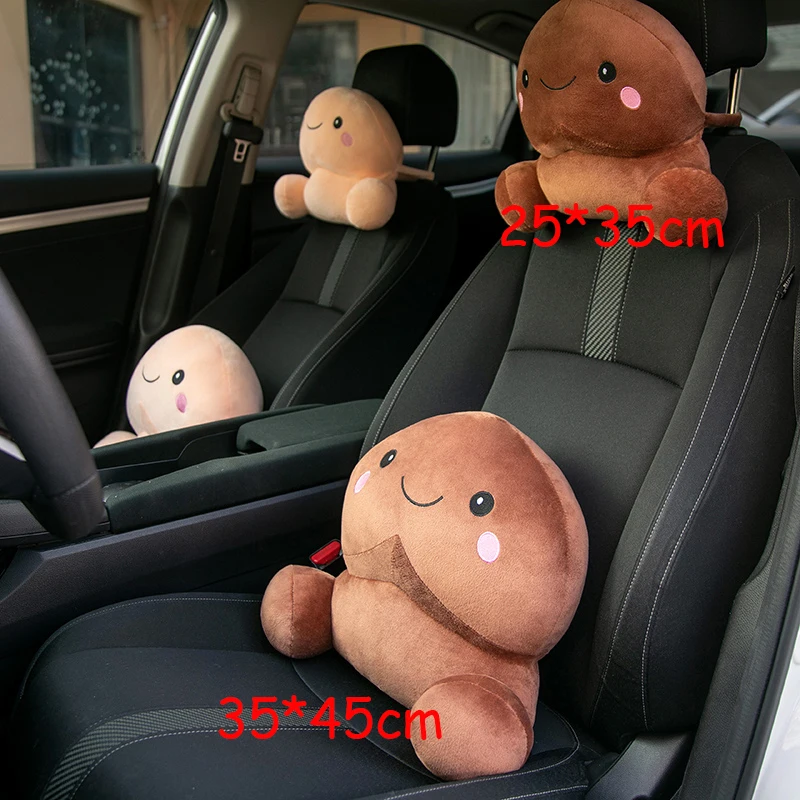 Soft Plush Penis Pillow Toy for Car Home Decoration