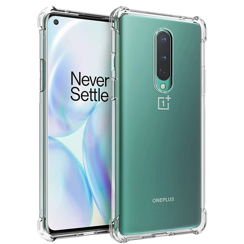Чехол для Oneplus 8 Ударопрочный Мягкий ТПУ чехол задней подушки безопасности Pro 7T 6 6T
