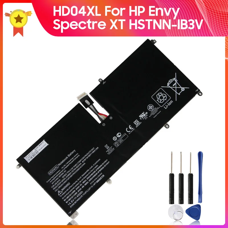 

Authentic Replacement Battery HD04XL For HP Envy Spectre XT HSTNN-IB3V 13-2120tu TPN-C104 13-2095ca 685989-001 45Wh