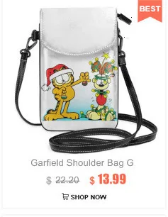 Garfield Сумочка Garfield расслабляющие сумки с верхней ручкой высокое качество тренд Кожаная Сумка подростковая печать уличные женские сумки