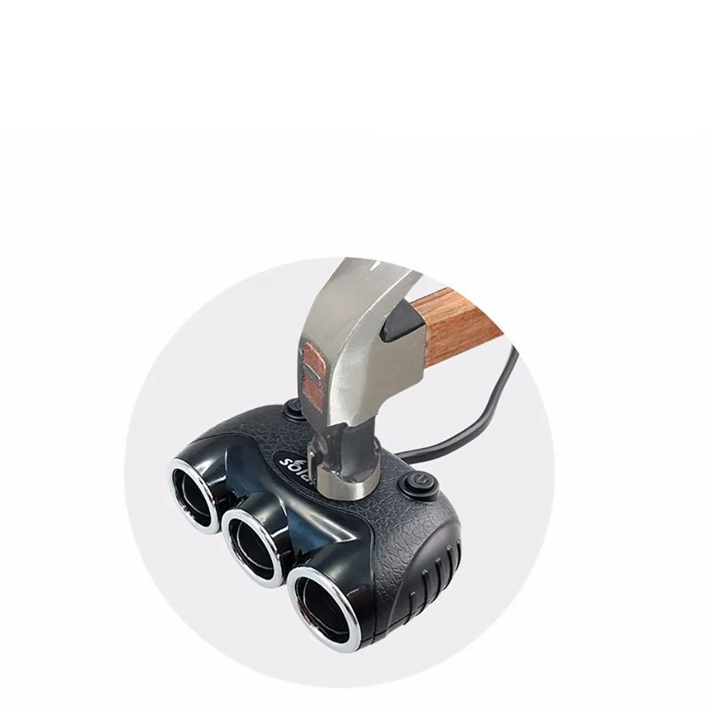 Прикуриватель автомобильный прикуриватель USB переключатель автомобильного зарядного устройства lcd многофункциональное зарядное устройство для мобильного телефона 3 отверстия USB разъем