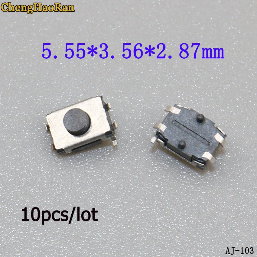 ChengHaoRan SMD вертикальный управления люминисцентными лампами 4 фута micro-Сенсорная лампа с кнопкой Маленький Выключатель сброс аксессуары, 10 шт в наборе