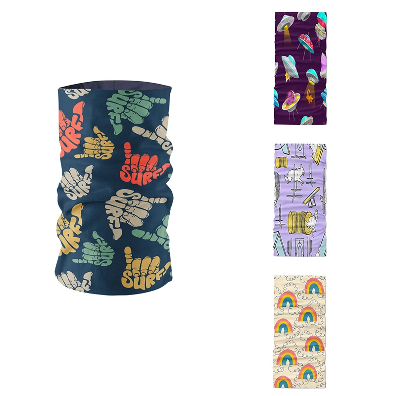 

Layered Pattern 3D Printed Summer Headband Neck Gaiter Microfiber Mask Ring Scarf Magic Sports Seamless Dustproof Headscarf