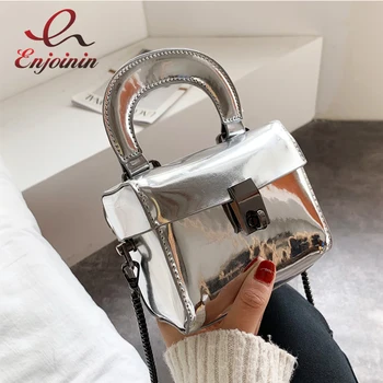 

Dazzling Laser Pu Leather Mini Case Design Ladies Casual Purses and Handbags Crossbody Bag Shoulder Bag Women Tote Bags Bolsa