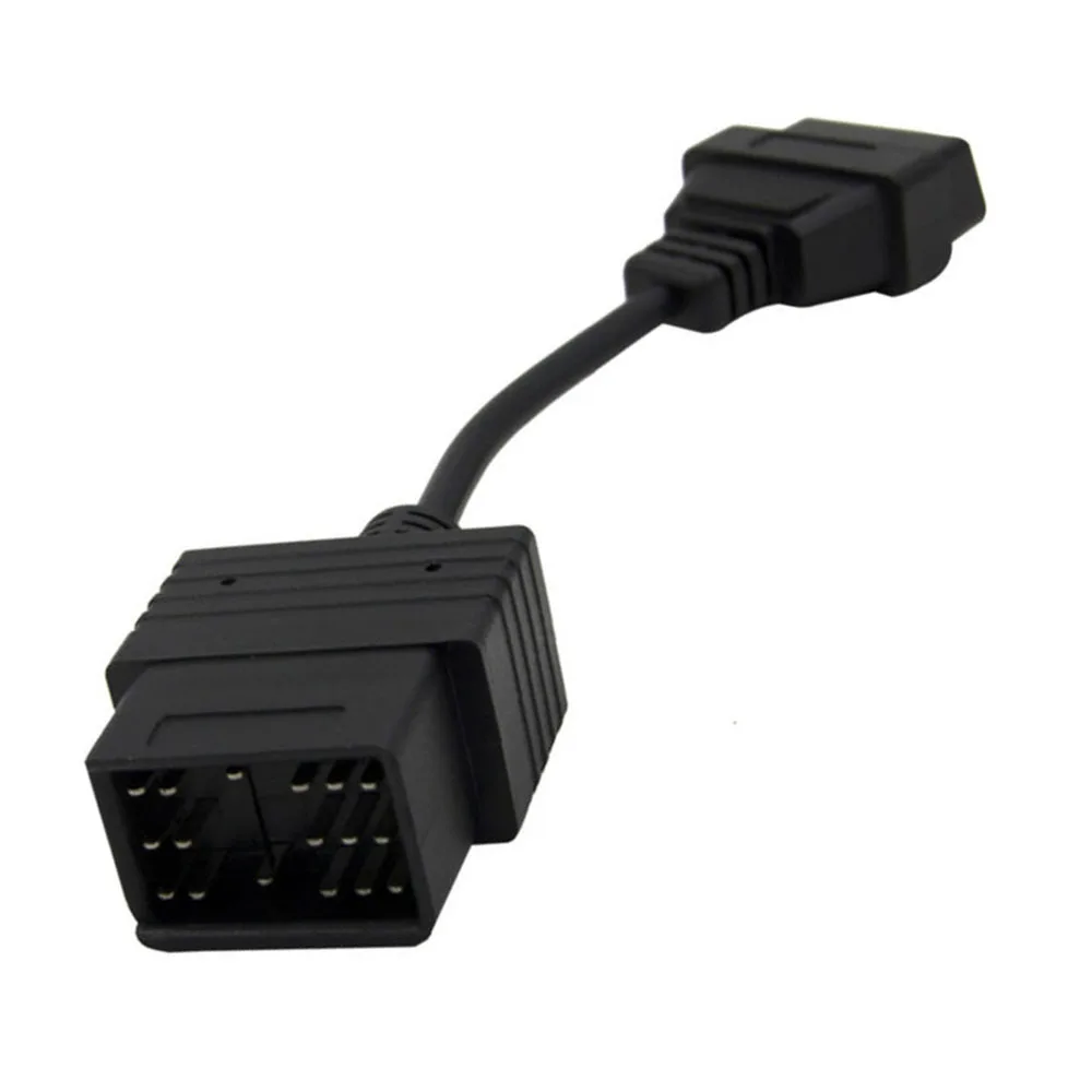 Черный 17 Pin к OBD2 16PIN диагностический Соединительный адаптер кабель 20 см для Toyota