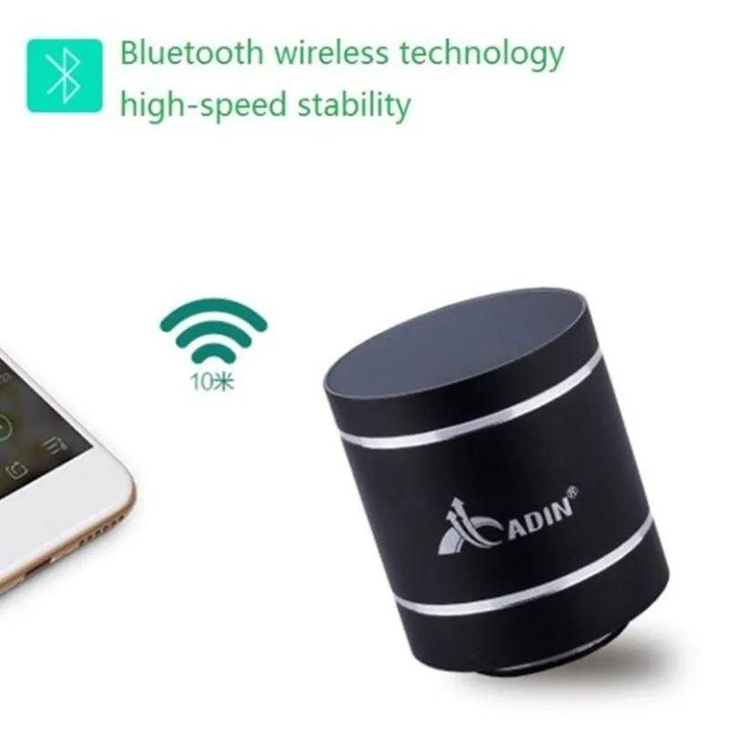 Портативный мини динамик с вибрацией басов беспроводной bluetooth сабвуфер