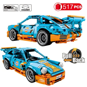 

517pcs Technic Car Model Building Blocks Technic City Car Bricks Creative Toys for Boys Children