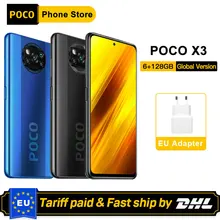 POCO Xiaomi X3 NFC 128GB 6GB Adaptive Fast Charge Fingerprint Recognition 64MP New Smartphone