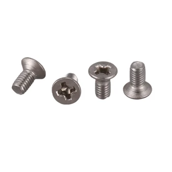

New M3 x 6 mm Slotted Phillips Countersunk Screw Machine Screws, 50 Pcs