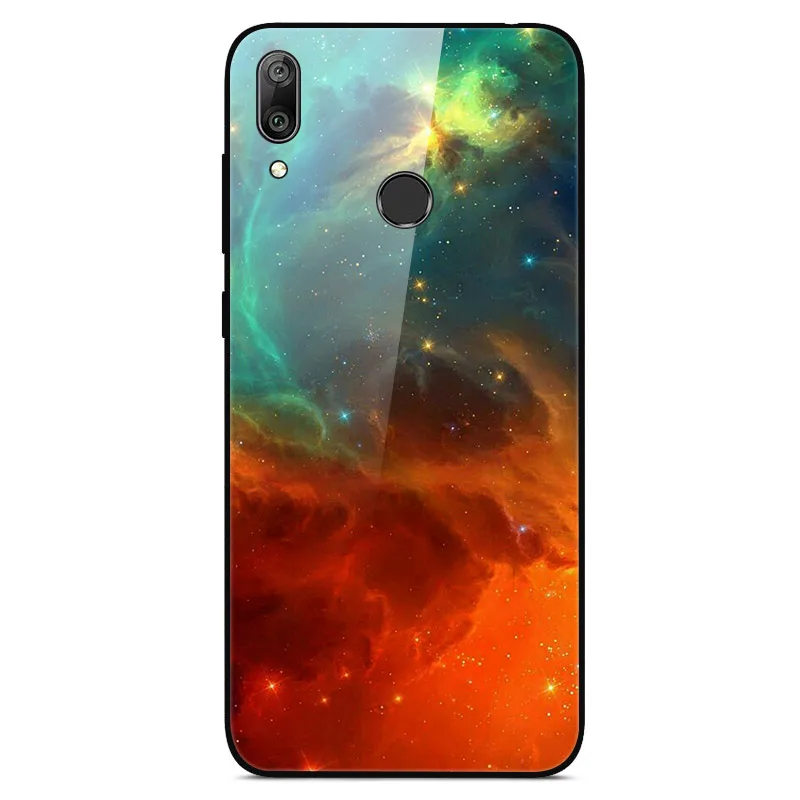 8 Для huawei Y7 чехол из закаленного стекла с принтом для задней крышки, Твердый Чехол для Coque huawei Y7 чехол для телефона fundas Y 7 Capa - Цвет: 8