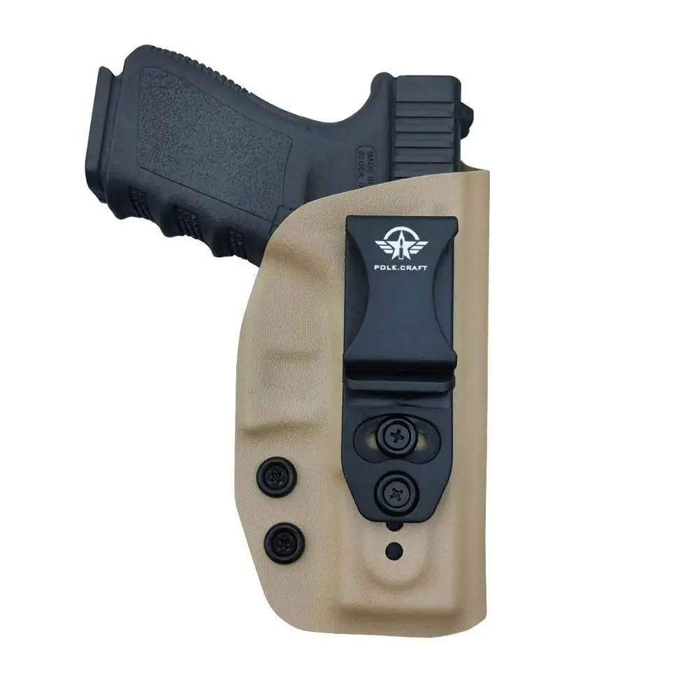 Полюс. Ремесло IWB KYDEX кобура Glock 19 19X23 25 32 Cz P10 пистолет кобуры пояс носить Скрытая кобура Glock 19 Пистолет Чехол