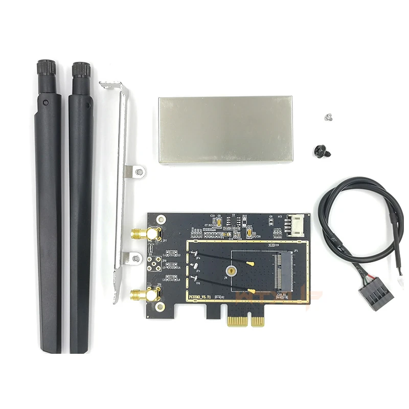 best usb wifi adapter M.2 WiFi Adapter M2 NGFF Key Một E Để PCI Express PCI PCIE Bluetooth Chuyển Đổi Cho Máy Tính Để Bàn PCI-E Card Mạng AX210 9260 8260 wifi and bluetooth card for pc