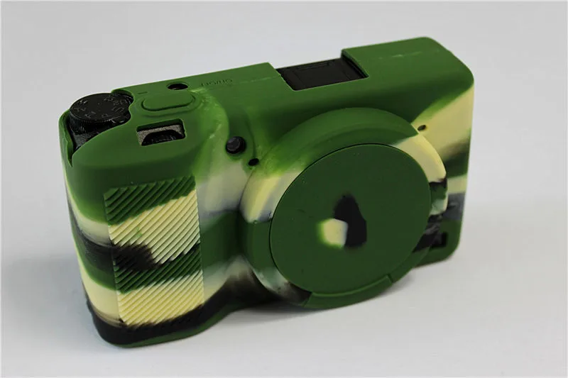 camouflage Кожа брони чехол корпус протектор для Ricoh GR3 GRIII резиновая для цифровой камеры крышка с отверстием для аккумулятора защитный чехол - Цвет: camouflage