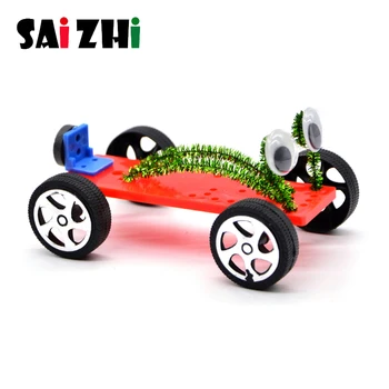 

Saizhi DIY Magnetic Car Material Kit Manual Vehicle Physics Experiment Kids Educational Toy Children's Birthday Gift Toys