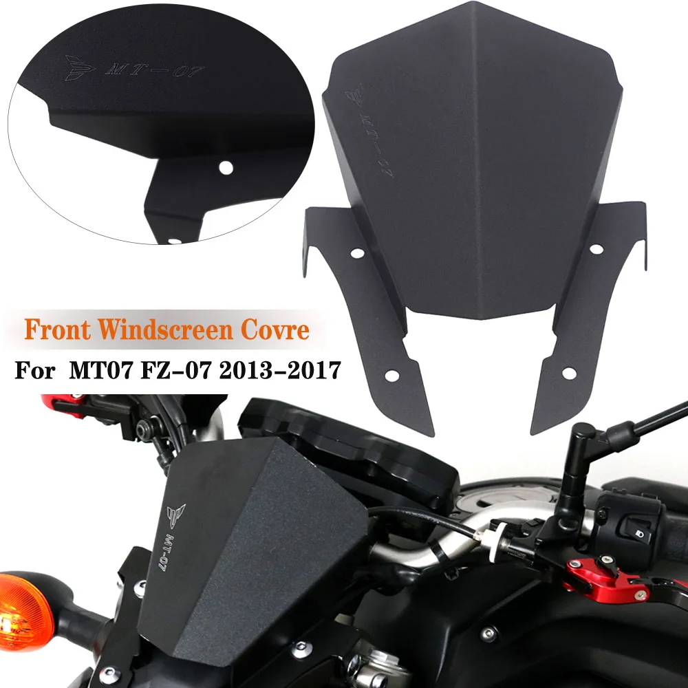 Для Yamaha MT07 MT-07 MT 07 FZ07 FZ-07 FZ 2013 2014 2015 2016 2017 мотоциклетная крышка лобового стекла с ЧПУ