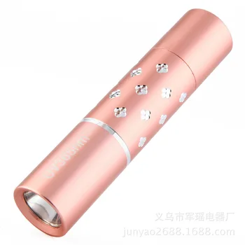 

Jun Yao Fluorescent Agent Detection Pen Lamp 365nm Purple Light Uv Flashlight Cosmetic Mask Money Detector AA 5 Batteries Led 1W