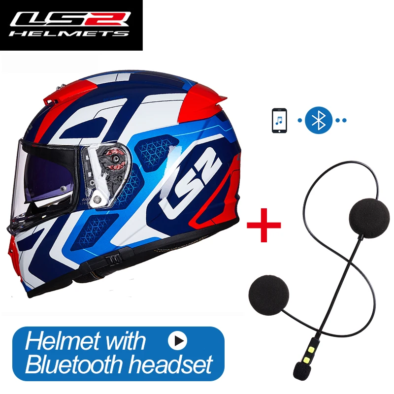 LS2 FF390 Breaker Split Full face Motorcycle Bluetooth Helmets Without Anti  fog Film racing Motorbike Helmets DOT Approved|Helmets| - AliExpress