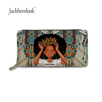 

Jackherelook Enthic Africian Girls Pattern Female Long Wallets Fashion Money Coin Clutch Bag Women Purse Card Holder Purses