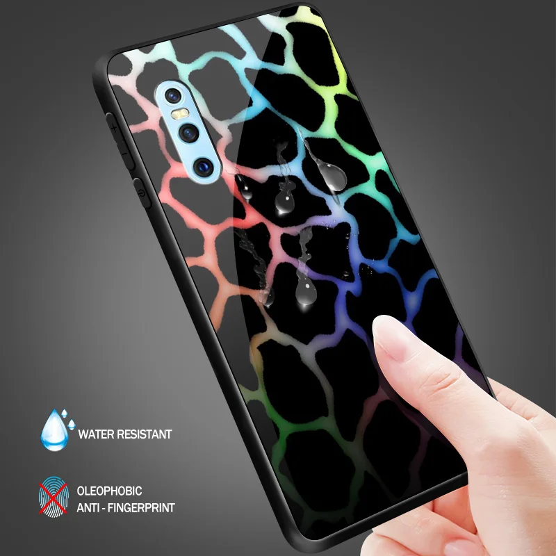 Мобильный телефон крышка для Vivo V5S V7 плюс V9 V11i закаленное Стекло чехол X21i UD X23 X27 Pro Y3 Y71 Y75 Y97 Y5S Y79 Y83 Y85 Y93 ракушками