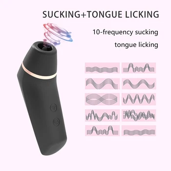 Sucking Licking Vibrator For Women Clitoris Stimulator Nipples Massage Sucker Tongue Masturbator Female Adult Sex Toys Products 3