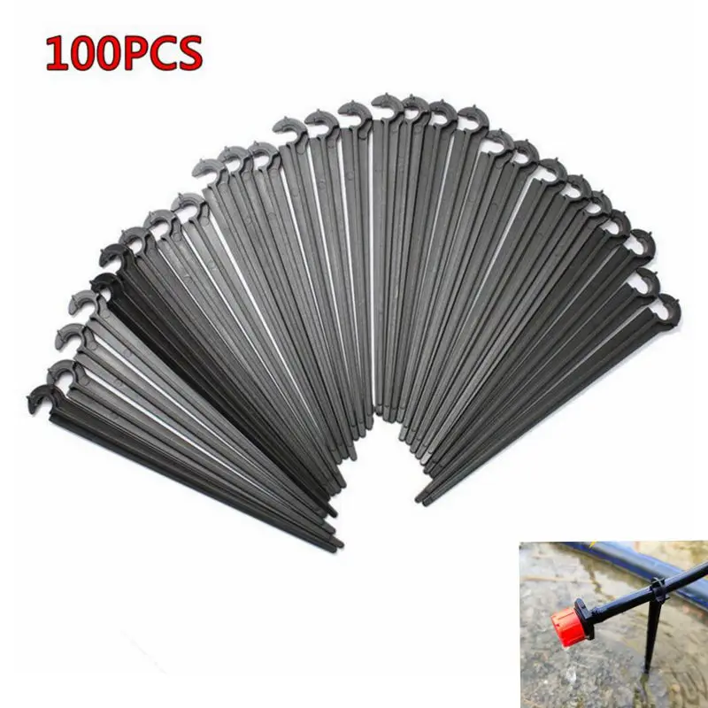 100PCS 1/4 дюймов C-type крюк фиксированный Поддержка держатель ставки стволовых 110 мм 4/7