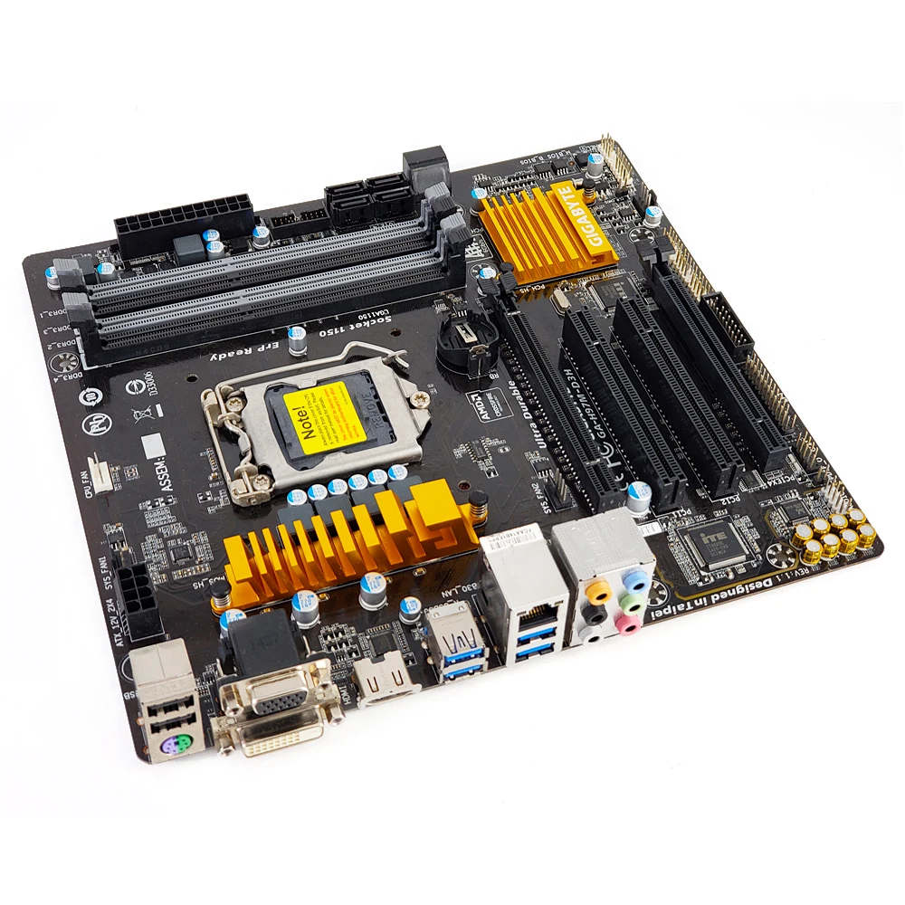 Gigabyte GA-H97M-D3H настольная материнская плата H97M-D3H H97 LGA 1150 DDR3 32G SATA3 USB3.0 HDMI VGA DVI Micro-ATX б/у материнская плата