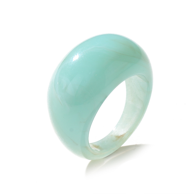 2021 New Transparent Resin Acrylic Rhinestone Colourful Geometric Square Round Rings Set for Women Jewelry Party Gifts