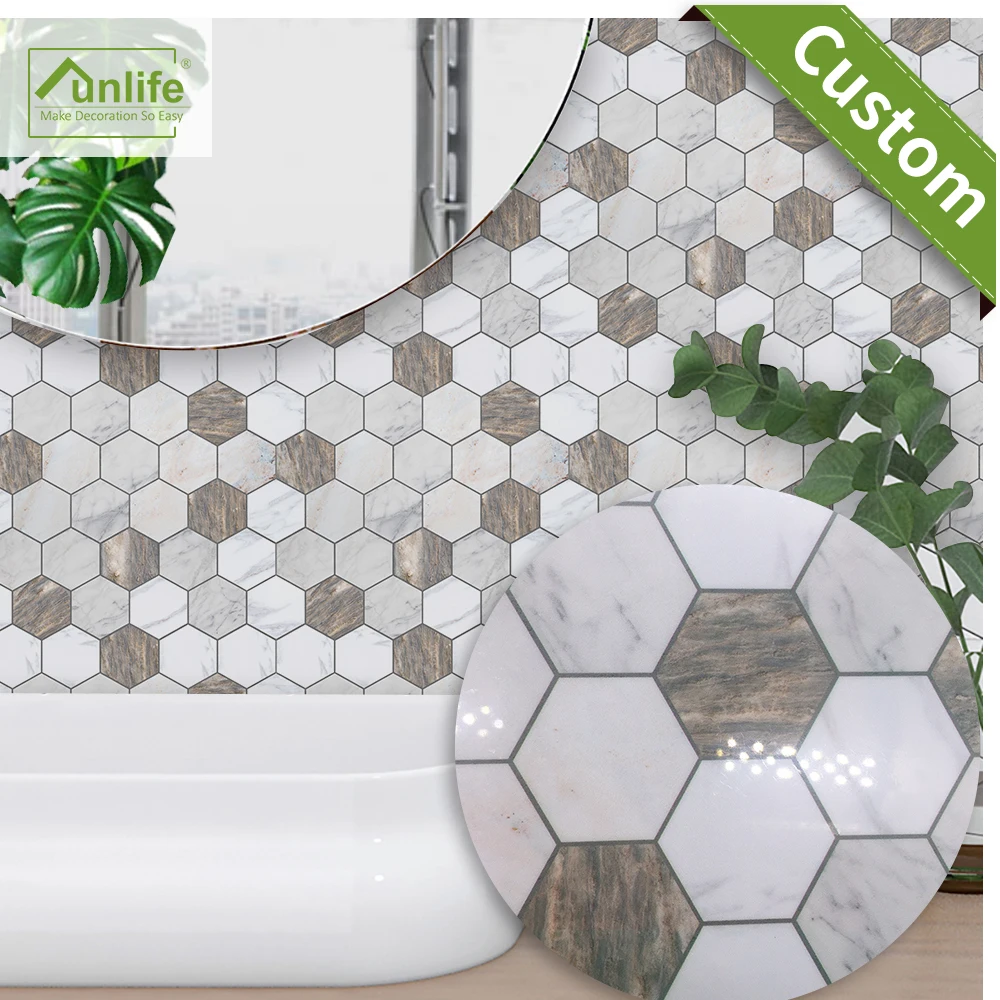 Funlife CUSTOM10/15/20/25/30 см ПВХ водонепроницаемый самоклеющиеся обои мебель коричневый и