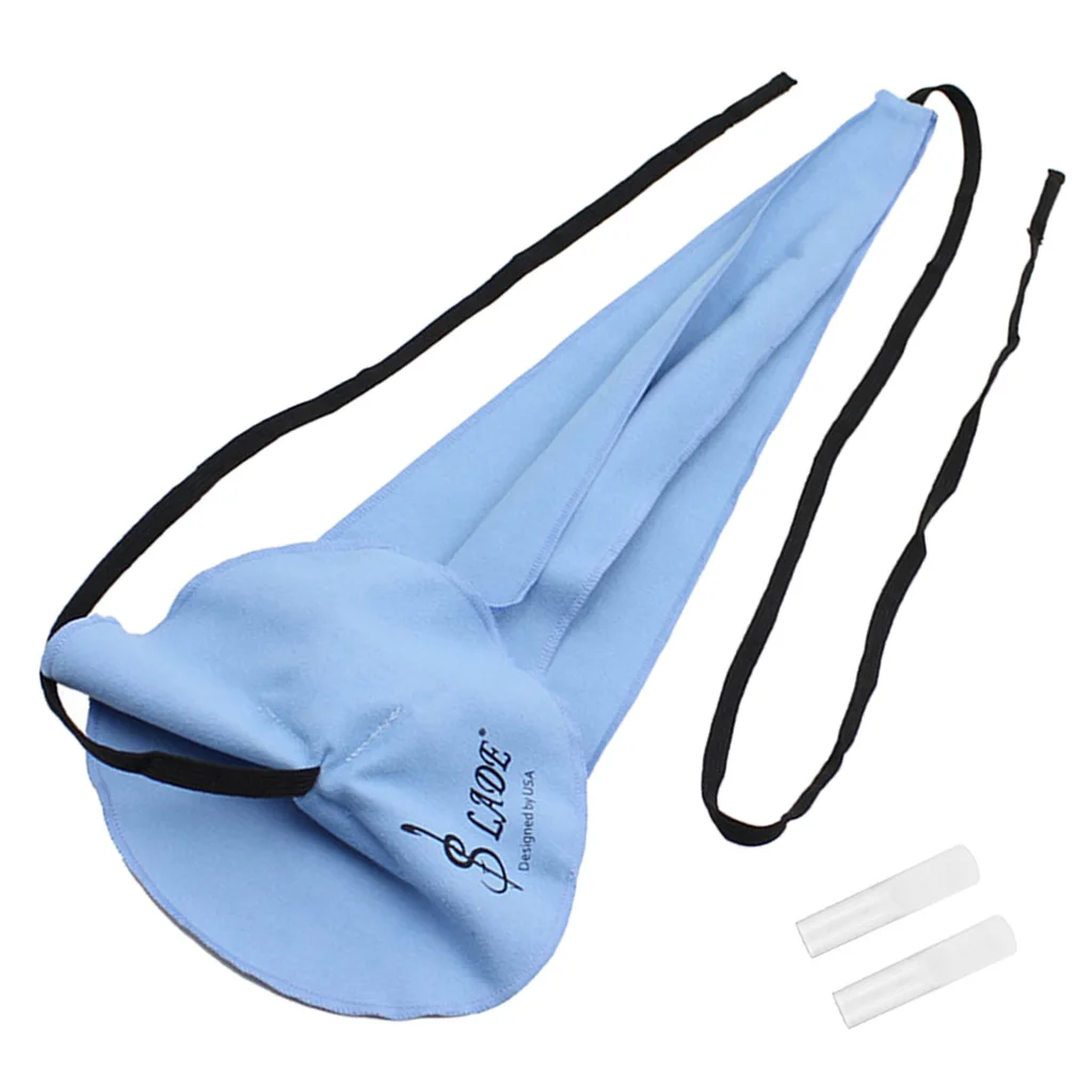 Saxophone Cleaning Cloth with 2 Pieces Alto Plastic Sax Reeds for Clarinet Flute Wind Instrument Accs
