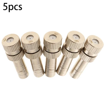 

5PCS Micro Water Fog Misting Nozzle Spray Irrigation Sprinkler Head Garden Watering Sprinkler