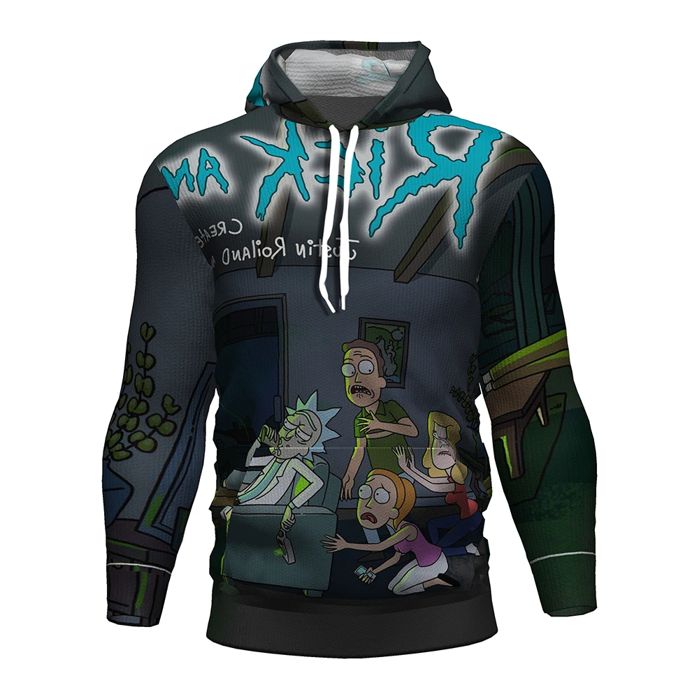 

2019 New Rick And Morty 3d Print Hoodie Rick And Morty Sweatshirt Rick & Morty Clothes Rick And Morty Figure Painting Hoodies