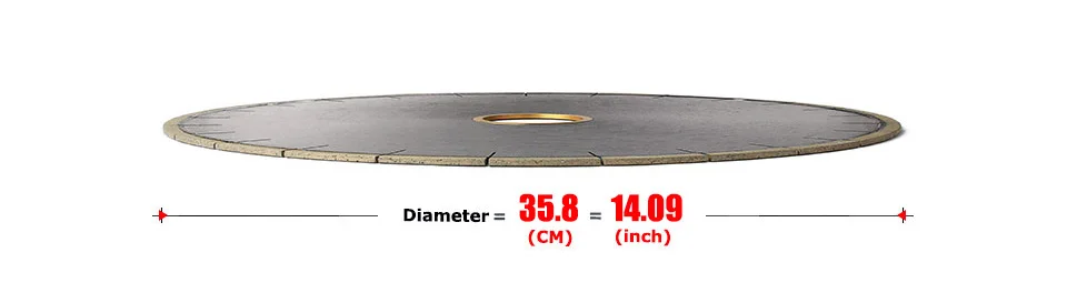 Z-LION 14 дюймов 350 мм Алмазная мостовая пила, бесшумный отрезной диск для мокрого использования для Dekton фарфора гранита, камня, быстрой резки