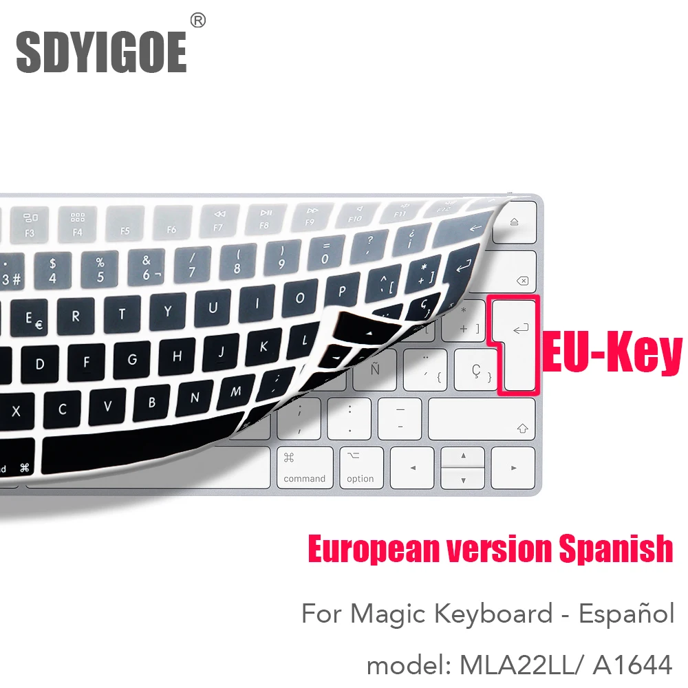Испанская клавиатура для Apple беспроводная keybord MLA22LL/ A1644 IMAC Magic Защитная