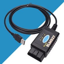 

HS MS-CAN OBD2 OBD 2 ELM327 USB V1.5 Car Scanner Automotive Diagnostic Tools For Ford Mazda Lincoln FORScan ELM 327