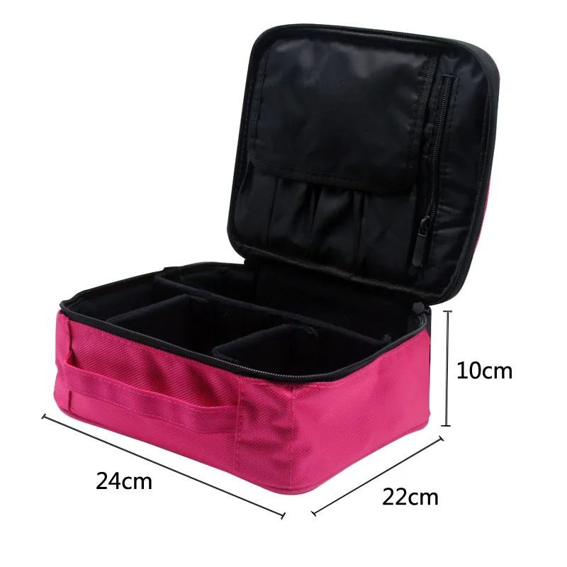 New Professional Toiletry Bags Cosmetic Case Organizer Women Travel Make Up Box Big Capacity Cosmetics Suitcases for Makeup