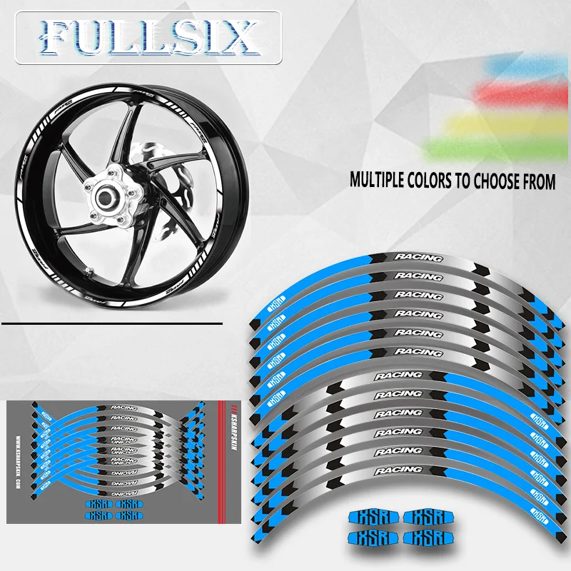 Motorcycle front and rear wheels Edge Outer Rim Sticker Reflective Stripe Wheel Decals For YAMAHA XSR ip to qam atsc dvb c dvb t dtmb edge modulator tv system front end equipment