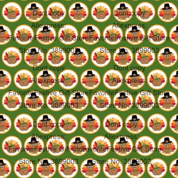 

165*100cm soft turkey Printed Thanksgiving day silk Fabric Quilting Patchwork Sewing cotton fabric Diy party dress kids Clothing