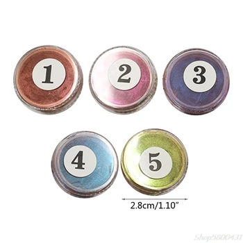 

5 Pcs/set Mixed Color Resin DIY Jewelry Making Craft Glowing Powder Luminous Pigment Set Crystal Epoxy Filling S29 20 dropship