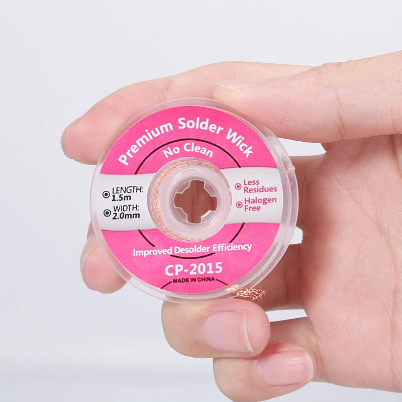 Soldering Wire Desoldering Braid Solder Remover Desoldering Mesh Braid Welding Wires Width 2mm Length 0.75m Width 1.5mm 2mm 2.5mm 3.5mm 1.5M Length Solder Wire Desoldering Braid Welding Solder Remover Wick Wire