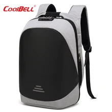 Крутой рюкзак для ноутбука с usb-зарядкой, для мужчин и женщин, 15,6 дюймов, сумка для ноутбука, водонепроницаемая, противоугонная школьная сумка для мальчиков и девочек